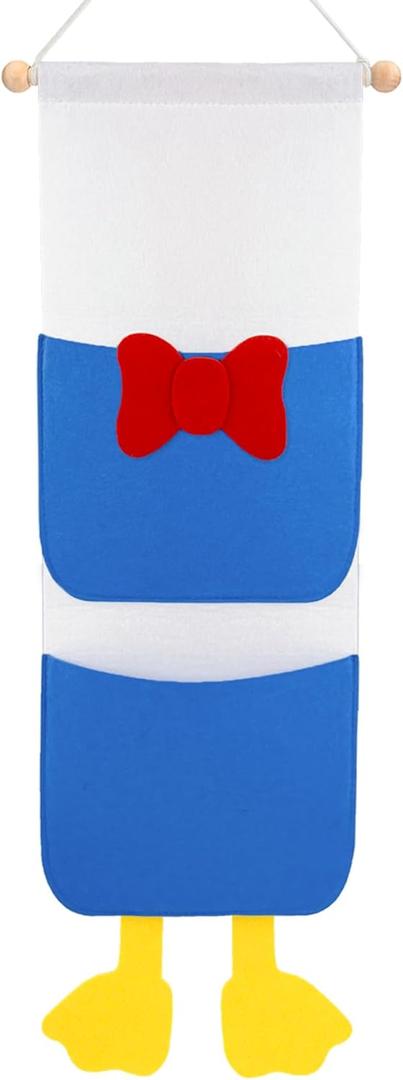 RUNROLE 8 Inch Felt Fish Extender - 2 Deep Pockets, Narrow Width to Right Fit The Cabin Door, HTV Friendly, Easily Customize, 2026&2027 FE for Gift Exchanges and Pixie Dust, Cruise Essentials