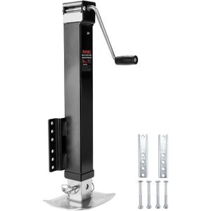 8000lbs Heavy Duty Trailer Jack, 30" Lift Swivel Bolt-on Trailer Jack with Adjustable Drop Leg for RVs, Utility Trailers, and Yachts