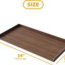 SpaceAid Washer Dryer Countertop, Laundry Wood Shelf Topper with Edge, 54" Width x 27.5" Depth Cover Guard Organizer for Washer and Dryer Laundry Hamper Counter Storage Organization (Brown Wood), Large