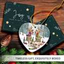 6 x New Year Ornaments - Funny Xmas Gifts for Friends Coworkers Neighbors Family, Unique Ornament Exchange Ideas, Happy New Year 2026 Ceramic Ornaments for Christmas Tree Decorations