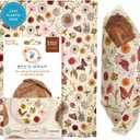 Bee's Wrap Beeswax Wraps for Bread - Beeswax Bread Wrap for Sourdough & Bread Storage - Plastic Free Made in USA Reusable Natural Food Wrap - Meadow Magic
