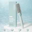 AIMIKE NaturaVol Round Brush for Blow Out, Small Round Hair Brush Nano Thermal Ceramic & Ionic Tech, for Blow Drying & Salon-like Styling at Home, Maximum Volume Shine - 1.3" Barrel, 2.1" w/Bristle