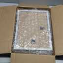 Wocred Set of 2 Rectangular Wall Mirror,Gorgeous Rustic Farmhouse Accent Mirror,Rustic White Color Entry Mirror for Bathroom Renovation,Bedrooms,Living Rooms and More(11x15)