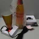 16 Inch Rainbow Motion Lamp with 2 Bulbs, Sunset Sunrise Lamp, Night Light Mood Lighting for Adults, Home Room Office Decor, Present for Birthday Anniversary, Yellow Orange Red (White Wax Clear Liquid/Yellow,Orange,Red)