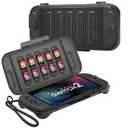 JSAUX Protective Case for Nintendo Switch 2 (2025), Hard Carrying Shell, Slim & Portable, Dustproof, Built-in 10 Game Card Slot, Travel-Carry, Full Protection Cover  Translucent Black PC0116
