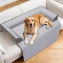 Extra Large Dog Bed for Couch, Cooling Orthopedic Dog Bed, Removable Washable Cover, Waterproof Lining, Non-Slip Bottom, Dog Sofa Bed with Extended Mat, Size: 45"*37"*4.9"