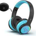 IFECCO Wireless Kids Boys Headphones with Microphone, Cute Light Up Dinosaur Children Boys Bluetooth Headphones with Case for School Travel Gifts
