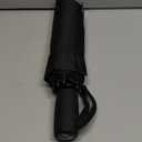 NPCQUN Travel Essentials Umbrella Windproof Compact Collapsible Light, Automatic, Strong and Portable, Wind Resistant, Folding Small Umbrella for Rain Black