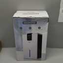 Dehumidifier, Dehumidifiers for Home,98 OZ Water Tank, (1000 sq.ft) Quiet Dehumidifier for Basement Bathroom Bedroom with Humidity Display, Auto Shut Off, Relaxing 7 Color Ambient Light(Gray)