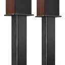 22.64" Universal Floor Speaker Stands, 150 lb Capacity, Black