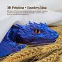 3D Printed Dragon, Feathered Wyvern Dragon with Wings Articulated Dragons, Fidget Dragons 3D Printed Toys Desktop Pet 3D Printing Animals Toy