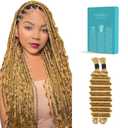 Blonde Boho Human Hair Color 27 Honey Ash Blonde 22 Inch