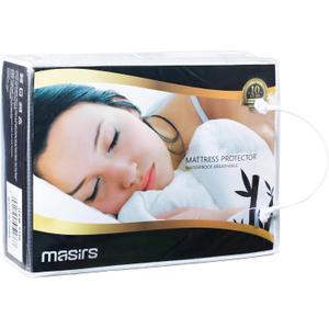 Masirs Waterproof Mattress Protector - Thick and Soft Quilted Fabric Will Give You a Comfortable, Quiet and Cool Night Sleep, Quality Fabric That is Durable and Machine Wash Really Well (Queen Size)