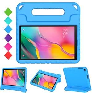 BMOUO Kids Case for Samsung Galaxy Tab A 10.1 (2019) SM-T510/ T515, Shockproof Light Weight Protective Handle Stand Kids Case for Galaxy Tab A 10.1 Inch 2019 Release SM-T510/ T515 - Blue