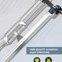GCCSJ 18''-30'' Stilts for Adults Adjustable Heights Aluminum Work Stilts with Protective Knee Pads for Sheetrock Drop Ceiling Painting Painter or High Shrub Trimming