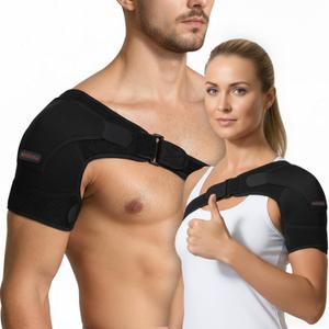 1 PC Shoulder Brace for Men and Women for Pain Relief - Shoulder Support & Compression Sleeve for Torn Rotator Cuff, AC Joint, Dislocation - Adjustable Design (Black, Size S)