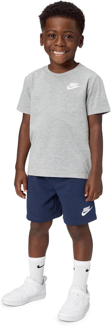 Nike Boys' Sportswear Club T-Shirt and Shorts 2-Piece Outfit Set, Size 7