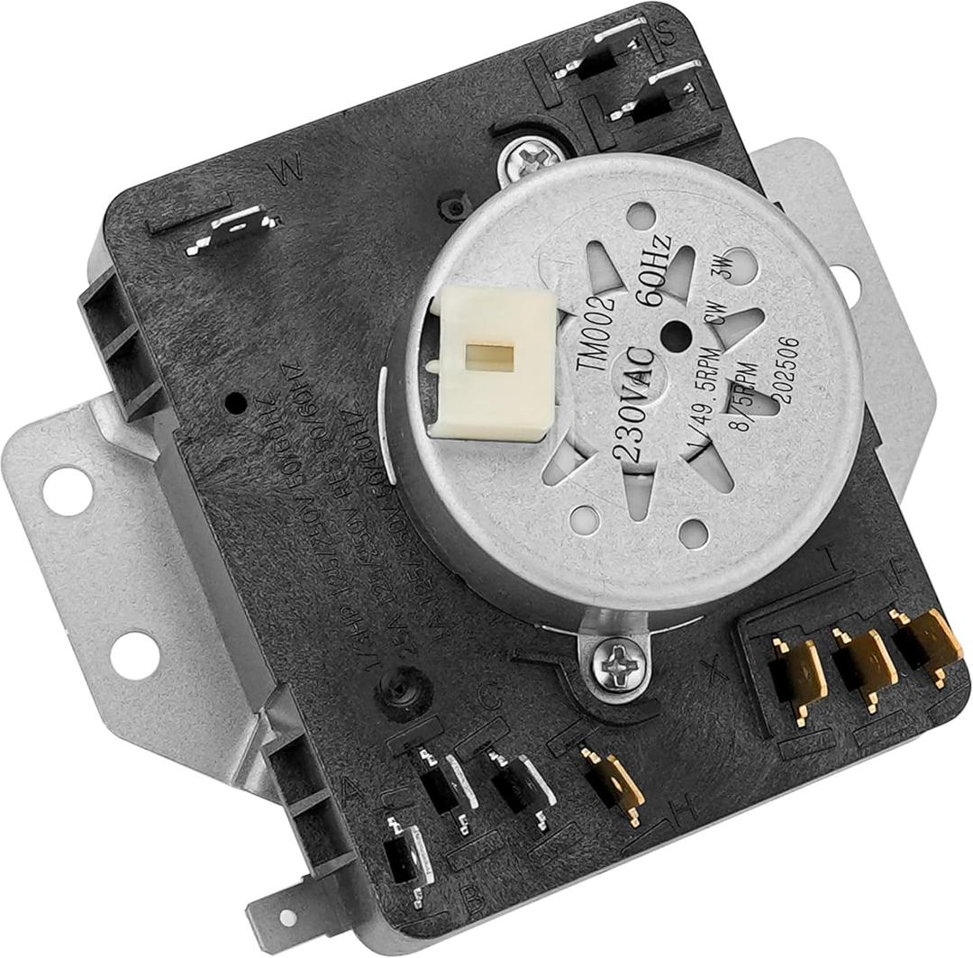 W10185982 418-618-20-B5 Dryer Timer Replacement for Whirlpool Maytag Amana WED4815EW1 WGD4800XQ0 WED5100V1 PS1174931,230V 60Hz By Cenipar