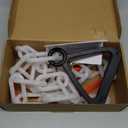 Joomer 6FT Light-Up Dog Leash for Night Walking, 60 LED Battery-Operated Dog Chain Lights with 6 Modes & Timer, Glow Leash with Secure Handle for Small to Large Pets - Warm White