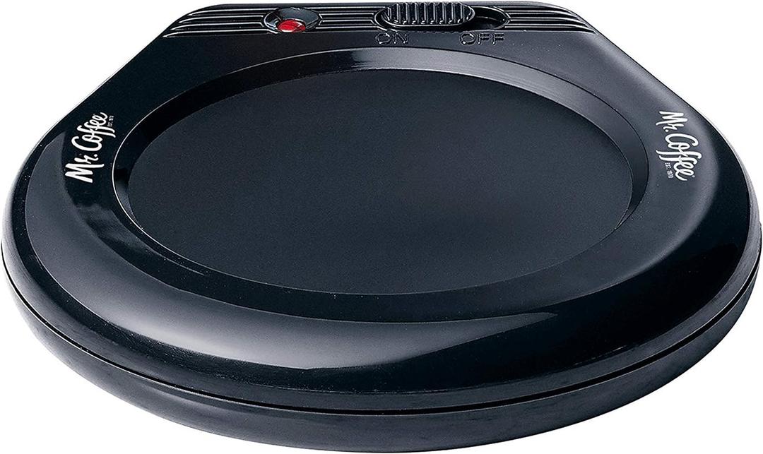 Mr. Coffee Mug Warmer for Coffee and Tea Portable Cup Warmer for Travel Office Desks and Home Black | Gifts for Teachers (1 Count (Pack of 1))