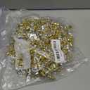 Klikel Iridescent Gold and Silver Large Twinkle Ice Double Twist Bead Garland, Set of 2 Each 10 Feet