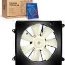KAX Engine Radiator Cooling Fan, Compatible with 2013-2017 Accord 2.0/2.4L, Replace # 620297, 38611R40A01, 386165A2A01, 386155A2A01, FA71925, 6010079, 76342, 2811971, 2811877, 420173, 420185