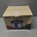 6.5L Heated Water Bowl, Stainless Steel Outdoor Heated Dog Bowl with Anti-Chew Cord, Large Capacity Heated Pet Slow Drinking Dish Provide Warm Water in Winter for Dogs (Blue)