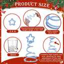 2 x Kathfly 6 Pcs Pastel DIY Mini Christmas Tree Tabletop Centerpiece Small Knitting Xmas Table Tree Decoration with Pearl for Fireplace Home Crafts Table Decor, 7.87 x 3.94 Inches