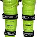 MyLec MK5 Street/DEK Shin Pad, Lightweight & Durable Hockey Accessories, 360° Straps, Hard Front Shells, Breathable Material, Metatarsal Padding Ice Hockey Shin Guards, Foam Rubber, 13"