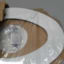 Bemis 1500EC Durable Wooden Toilet Seat, Easy Clean Hinges, Made in USA, Elongated, White