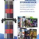 Nargos Video Game Storage Tower, Universal Organizer for PS5/PS4/PS3/PS2, Xbox One/360/Series X/S, Wii, Switch/Switch 2, DVD and Blu-Ray Cases (46 Pcs)