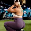 YEOREO Workout Leggings Womens No Front Seam Straight Leggings 29"/ 31.5"/ 33"/ 35" High Waist Buttery Eddiy Gym Yoga Pants (Purple, M)