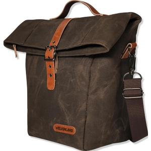 WELKINLAND 6H Insulation Leakproof Waxed Canvas Lunch Bag, Brown Heavy-Duty Lunch Bags, Lunch Tote Bags For Men, Men Lunch Box For Work