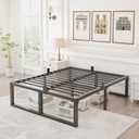 Yitong Angel Full Size Bed Frame, 18 Inch Heavy Duty Support 3500 lbs Metal Platform, No Box Spring Needed/Noise Free/Non-Slip/Steel Slat Support/Easy Assembly