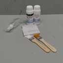 Gold Leaf Kit, Gilding Adhesive 200ml Set, Water Based Adhesive and Protective Varnish Whit Gold Leaf Sheet 100 pc, for Craft Supplies, Painting, Resin Arts Furniture and Decoration