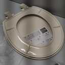 Bemis 730SLEC Slow Close Toilet Seat, Easy Clean Hinges and Durable Plastic Seat, Made in USA, Round, Bone