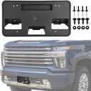 Front Bumper License Plate Frame Bracket Holder Compatible for 2020-2023 Chevy Silverado 2500 HD 3500 HD 84186106 GM1068212