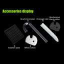 Bamboo Tube Filter, Aquarium Hang On Filter with USB Water Pump, 3-in-1 Plastic Water Flow Device,Small Fish Tank Filter and Waterfall Decoration Filter