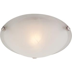 Westinghouse 66297 Flush Mount, 1 Pack, Brushed Nickel,White