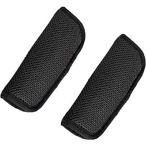 2 Pack Baby Seat Strap Covers for Baby Stroller, Soft Seat Belt Strap Covers for Newborns Infants Kids Child, Baby Seat Straps Shoulder Pads for Baby Kids,Seat Belt Covers (Black)