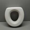 HealthSmart Enhanced Comfort 5" Raised (Round) Toilet Seat Risers for Seniors 5 Slip Resistant Pads FSA/HSA Eligible Padded Toilet Seat Elevation 15.7 x 15.2 x 6.1