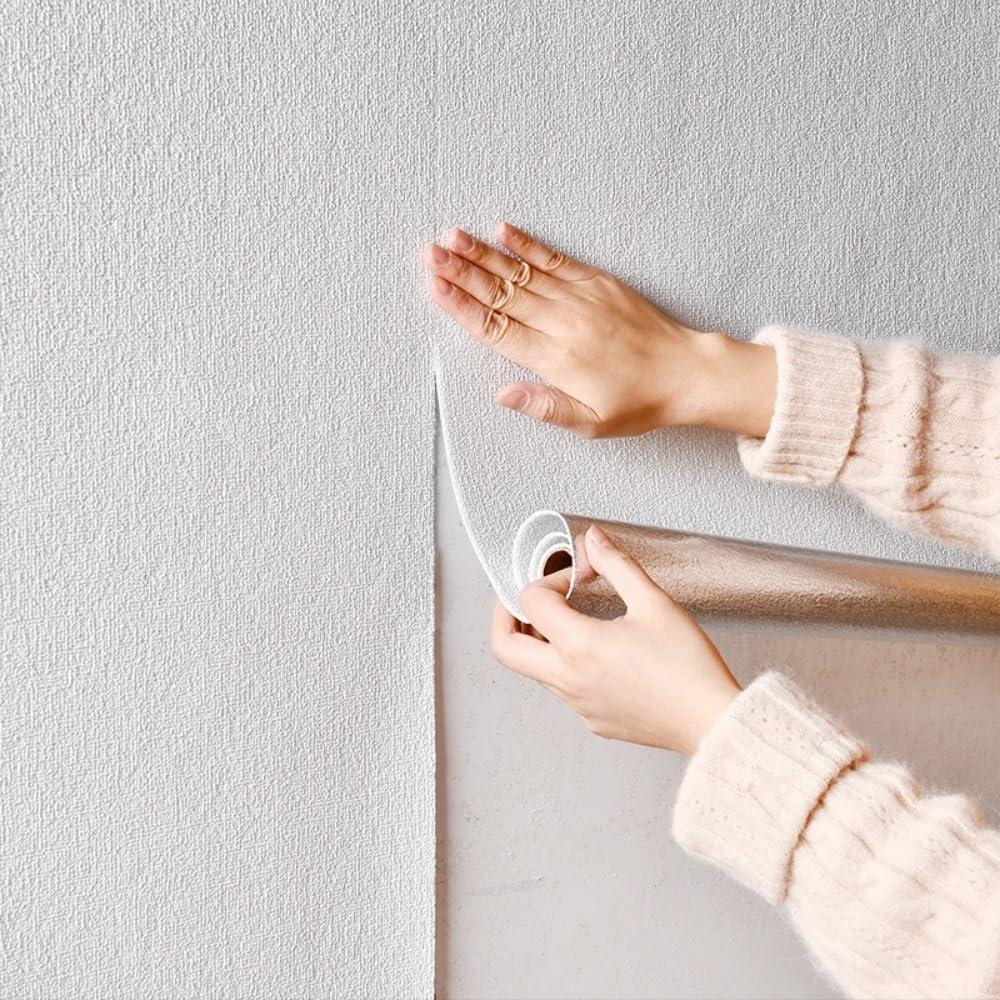 1PC 1 Volume (30280cm) Stick Wallpaper Self - Adhesive Film for Surfaces - Easy - Clean & Removable for Cabinets Counter Tops, White