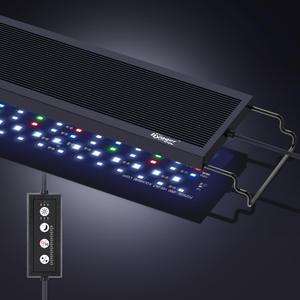 hygger Sun Moon LED Aquarium Light, Full Spectrum Fish Tank Light Day-Night Dual Timer, Adjustable 6 Timer 10 Brightness 8 Colors for Planted Freshwater Tank (16W for 12~18in Long Tank)