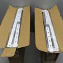 Jojocross Expandable Stackable Aadjustable Shoe Rack Pantry Shelf for Kitchen Cabinets Counter Shelves Countertop Cupboard Storage Solution,Sturdy Heavy-Duty Metal Construction(2Packs/White/Large)