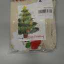 Ofiray-home Beach Bags for Women - Large Cotton Mesh Tote Bag, Foldable Shoulder Bag for Travel Beach Picnic Vacation (Beige With Red)