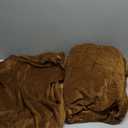 H.VERSAILTEX Real Velvet Plush 3 Piece Stretch Sofa Covers Couch Covers for 2 Cushion Couch Sofa Slipcovers Width Up to 90 Inch Feature Thick Soft Stay in Place (Sofa, Bronze Brown)