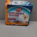 Simple Solution Disposable Dog Diapers, Female Dog Diapers, Puppy Potty Training, Incontinence and Heat Cycle Protection, Large Diapers for Dogs, 18-27 Inch Waist, 30 Count