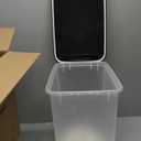 IRIS USA Airtight Pet Food Storage Container with Wheels, Black, 30 lb Capacity - BPA-Free Clear Plastic Bin with Snap-Lid Seal to Keep Kibble, Pellets or Seeds Fresh for Dogs, Cats and Birds