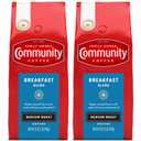 Community Coffee Breakfast Blend Ground Coffee, Medium Roast, 32 Ounce (Pack of 2) (EXP 05/25/26)