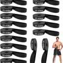 16-Pcs Resistance Bands Set - Premium Elastic Workout Bands for Home Gym, Strength Training, Yoga & Physical Therapy